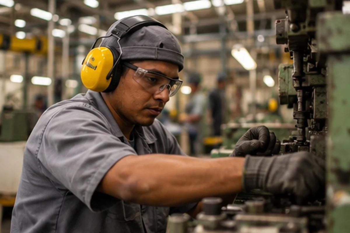 Trabalhadores do setor de indústria e fábricas