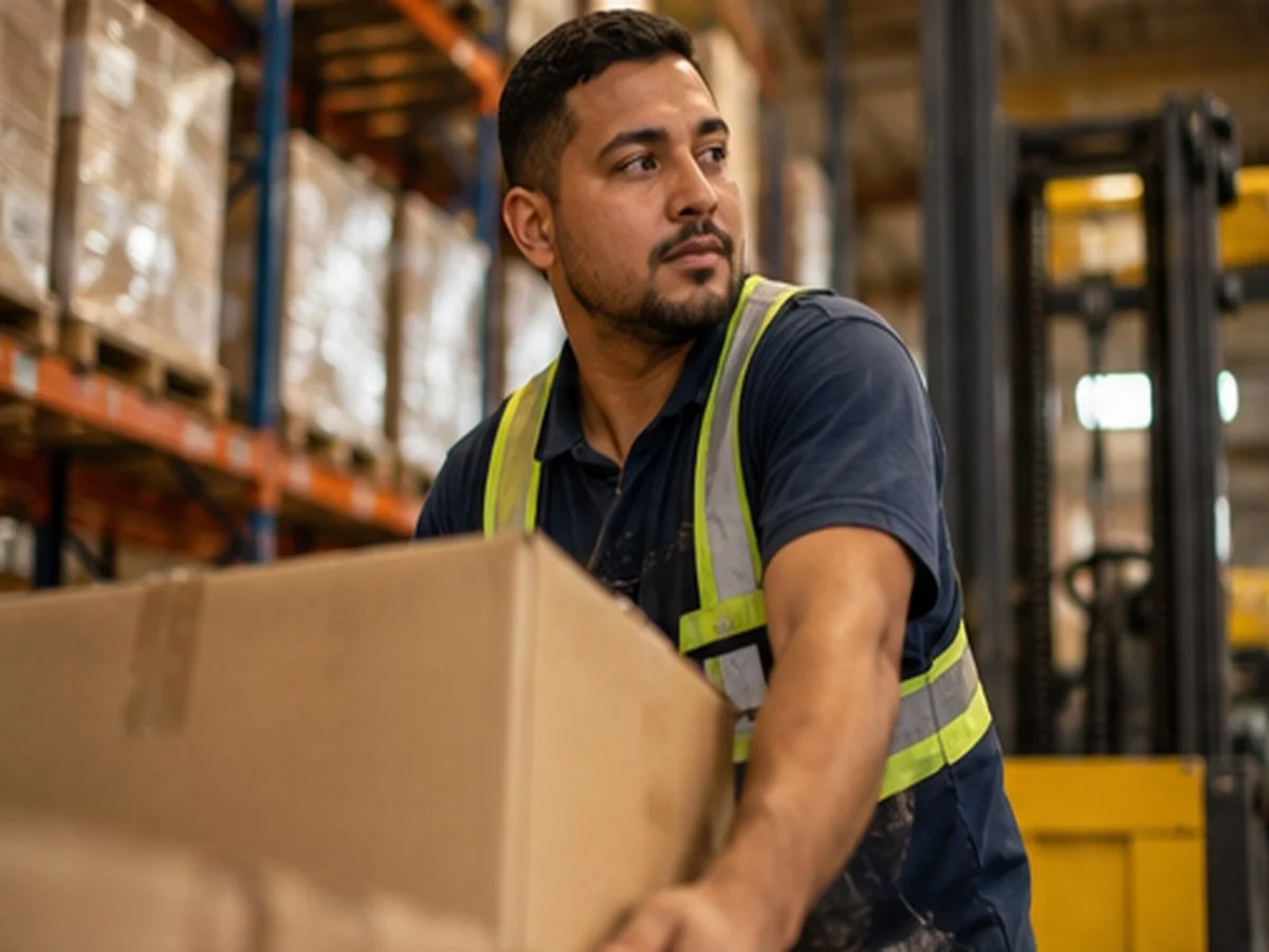 Trabalhadores do setor de transporte e logística